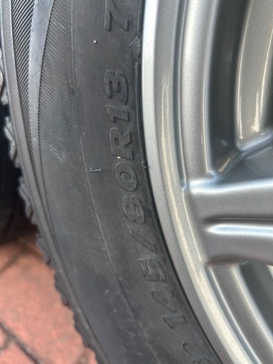 【お取引中】バリ山  145/80R13スタッドレスと社外アルミセット