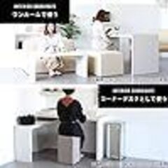 arne パソコンデスク 木製 幅80cm 奥行き40cm 高さ72cm ホワイトウッド 受注生産品の画像