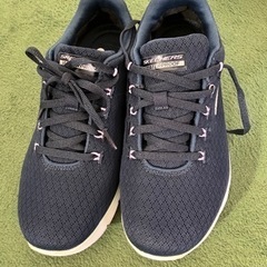 【美品】スケッチャーズ FLEX APPEAL 4.0-COATED FIDELI 149298-NVAQ レディースシューズ 23.5cmの画像