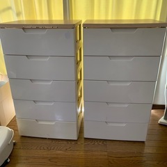 5段チェスト 2個　