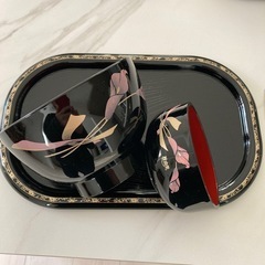 漆器　　椀とお盆の画像