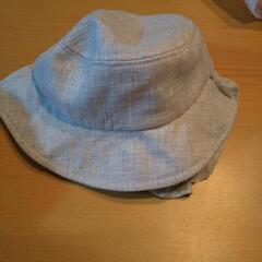 首ゴム、襟足保護付き女児帽子