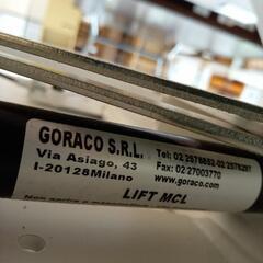★ジモティ割あり★ GORACO S.R.L　伸縮昇降テーブル　ホワイト　クリーニング済　YJ4632の画像