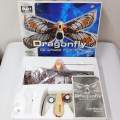 ジャンク品 昆虫型ラジコン トンボ？ スペアの羽？付き 充電され...