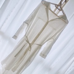 GU リネンシャツワンピース M