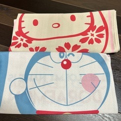 キティ　ハローキティ　ドラえもん　のれん　暖簾　まとめて　中古　ジャンクの画像