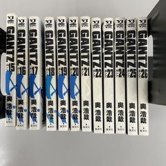 中古マンガ本（GANTZ １巻～２６巻）の画像