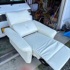 電動リクライニングソファー 美品の画像