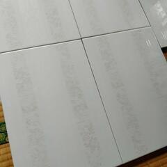 大きなタイル　5枚セット　白　スペイン　PORCELANOSA　台座　DIYの画像