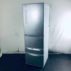 ID:rd24342 【自社配送エリア内限定】東芝 TOSHIBA 冷蔵庫 ファミリー 中古 2016年製 5ドア 410L シルバー ファン式 右開き GR-K41G(S)  【リユース品：状態B】【送料無料】【設置費用無料】