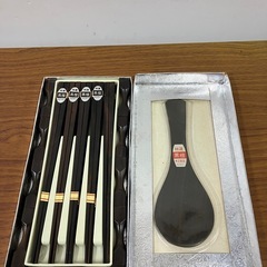 I2412-062 特選黒檀銘木作手 箸&箸置き 10客セット ...