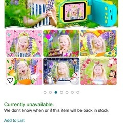 キッズカメラ　ビデオの画像