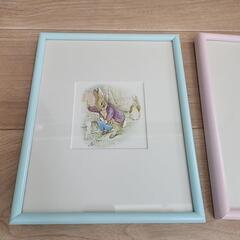 ピーターラビット　額入りポストカード　額縁の画像
