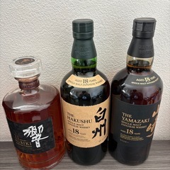 響21年  
山﨑18年　白州18年の画像