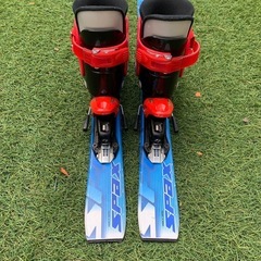 【取引中】 子ども用　90cmスキー板&17cmスキーブーツの画像