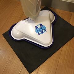 【大掃除／ダニ退治】H2O 自立式スチームモップ ＋ 未使用純正替パッド複数付きの画像