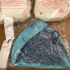 【大掃除／ダニ退治】H2O 自立式スチームモップ ＋ 未使用純正替パッド複数付きの画像