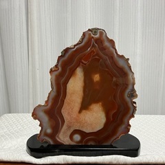 美品　瑪瑙　メノウ　置物