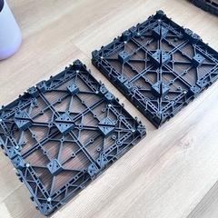未使用品！置くだけウッドデッキデッキ 樹脂 300mm角 DIY インテリアにの画像
