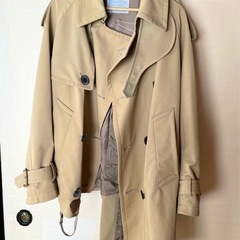 kolor　19aw アシンメトリー　トレンチコート　メンズ　3 ベージュの画像