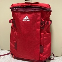 【美品】アディダス リュック 赤