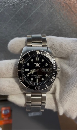 SEIKO 5 スポーツ自動巻き ⭐️SNZF17J1 ⭐️美品　 ⭐️付属品完備 ⭐️最安値