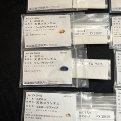 天然サファイアルース8点です。の画像