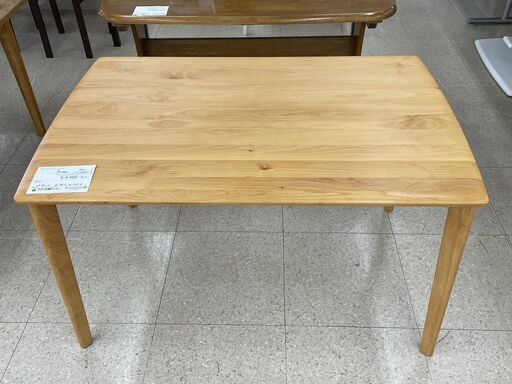 ★ジモティ割あり★ ニトリ ダイニングテーブル ナチュラル H70×D80×W120 クリーニング済み TJ10050
