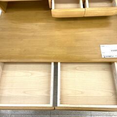 ★ジモティ割あり★ アイク 学習机 ナチュラル H119×D67.5×W100 クリーニング済み TJ10051の画像