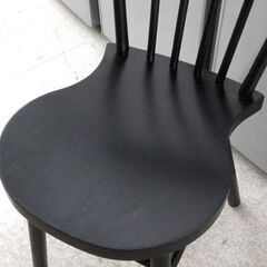 残り2脚 IKEA 1人掛けチェア NORRARYD ノッラリード 幅47cm ブラック ダイニングチェア 椅子 いす イス チェア ☆ 札幌市北区屯田 の画像
