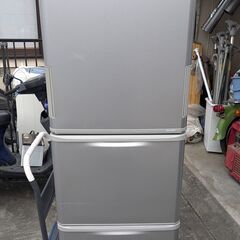 SHARP シャープ どっちもドア 左右開き 350L 3ドアノンフロン冷凍冷蔵庫 SJ-W352F-S シルバー系 2020年製②