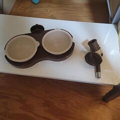 犬用　ご飯カップ&水ホルダー