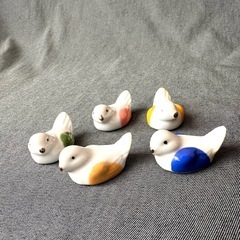 新品可愛い鳥の箸置き 5個セットインテリア⭐︎食器カラトリーキッチンパーティ⭐︎お正月の画像