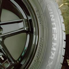 ランドクルーザープラド　KEELER17インチアルミスタッドレス4本セット　265/65R17 ＳＪ8　ダンロップ　ウィンターマックスの画像