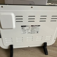 山善　ミニパネルヒーター　温度調節付き　2022年製の画像