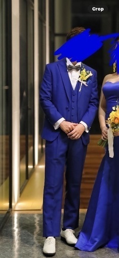 結婚式　スーツ　タキシード　カラースーツ