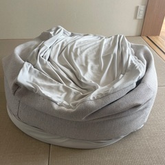 決まりました☆ニトリビーズクッション グレー