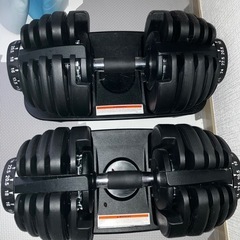 トレーニングベンチ&可変式ダンベル24キロ2個セット
