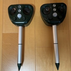 害獣対策器　猫よけ　鳥よけ　超音波　2本セット