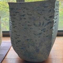 薩摩焼の大きなつぼ 陶芸家作品 忠雲窯