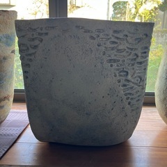 薩摩焼の大きなつぼ 陶芸家作品 忠雲窯