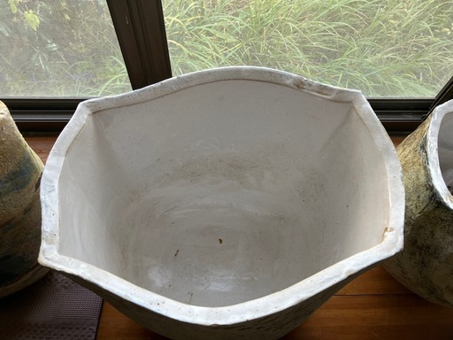 薩摩焼の大きなつぼ　陶芸家作品　忠雲窯