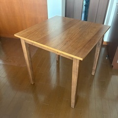 木製テーブル2人用