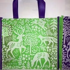 かわいい手提げ袋2コ（動物、木）の画像