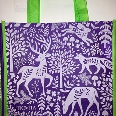 かわいい手提げ袋2コ（動物、木）の画像