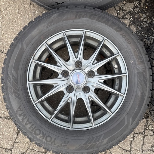 セレナetc VELVA SPORT Z 114.3 1×6JJ 195/65R15 YOKOHAMA iceGUARD iG60 2