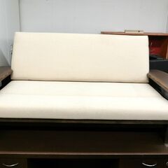 ibata 木製ソファ　2P用　肘置き　ベージュ　W1700×D...
