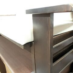 ibata 木製ソファ　2P用　肘置き　ベージュ　W1700×D700×H680㎜の画像