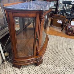 【愛品館八千代店】大理石天板　キュリオ　キャビネットの画像
