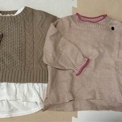 【最終お値下げ】 80〜90cm ニット 2点セット